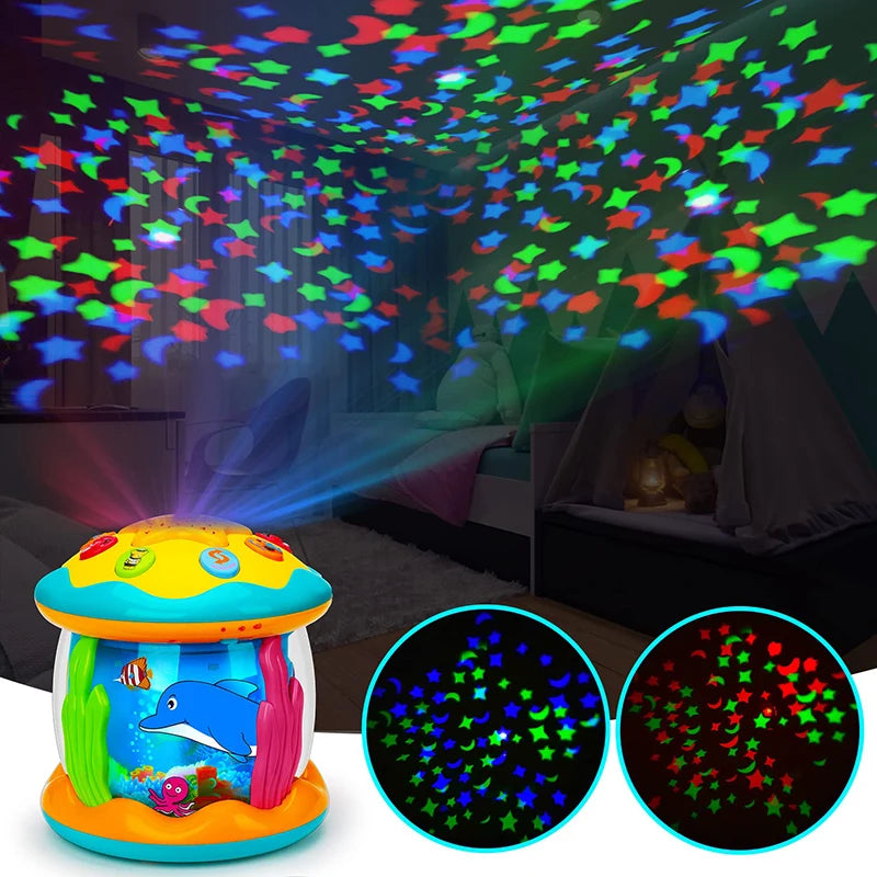 Baby Toys 1-3 Years Babies Ocean Light Rotary Projector Musical Toys Montessori Early Educational Sensory Toys for Toddler Gifts - Buy online at  Vibe In Cart.