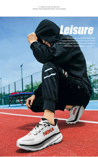 Men's Breathable Mesh Lace-Up Casual Shoes With Cushioning