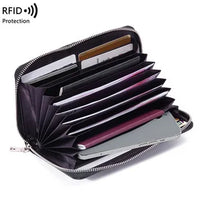 RFID Blocking Polyurethane Passport Holder with Zipper