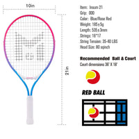 INSUM Kids Tennis Racket 17/19/21/23/25 Inches with Cover Bag Lightweight Aluminium Alloy Racquet for Children - Buy online at  Vibe In Cart.