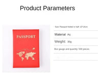 Slim Polyester Passport Cover Travel Wallet Card Case