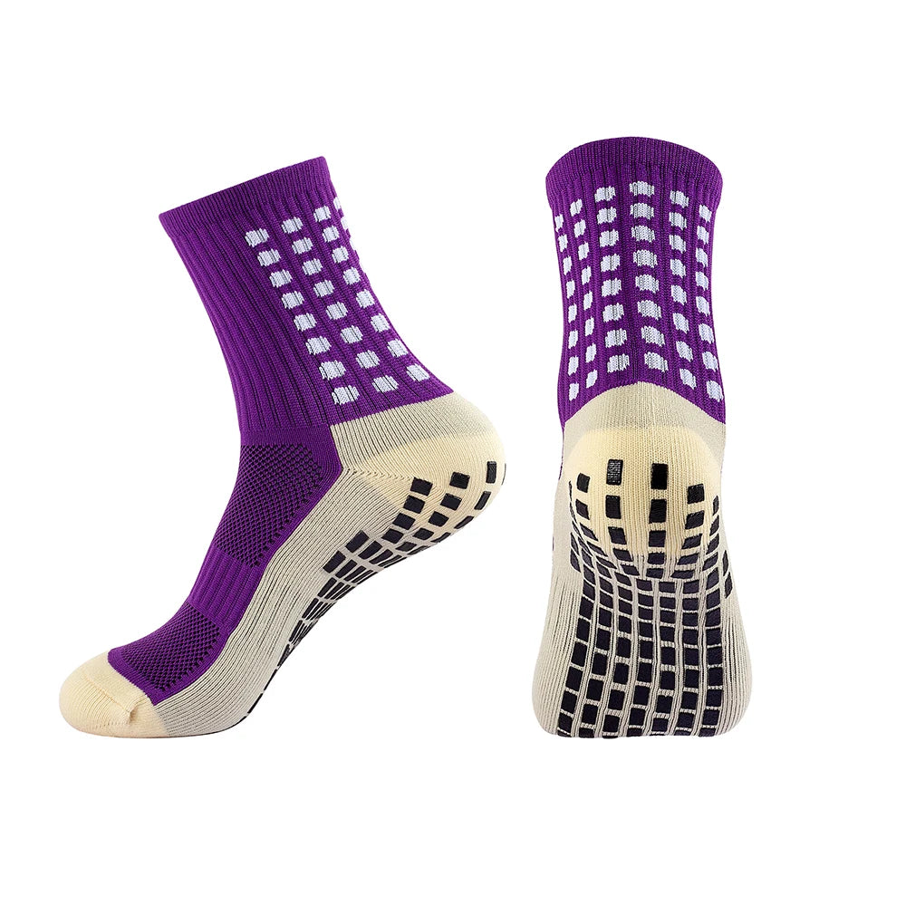 MagiMobo Grip Football Socks Glue Dispenser Men Mid Calf Socks Non Slip Running Sports Socks - Buy online at  Vibe In Cart.
