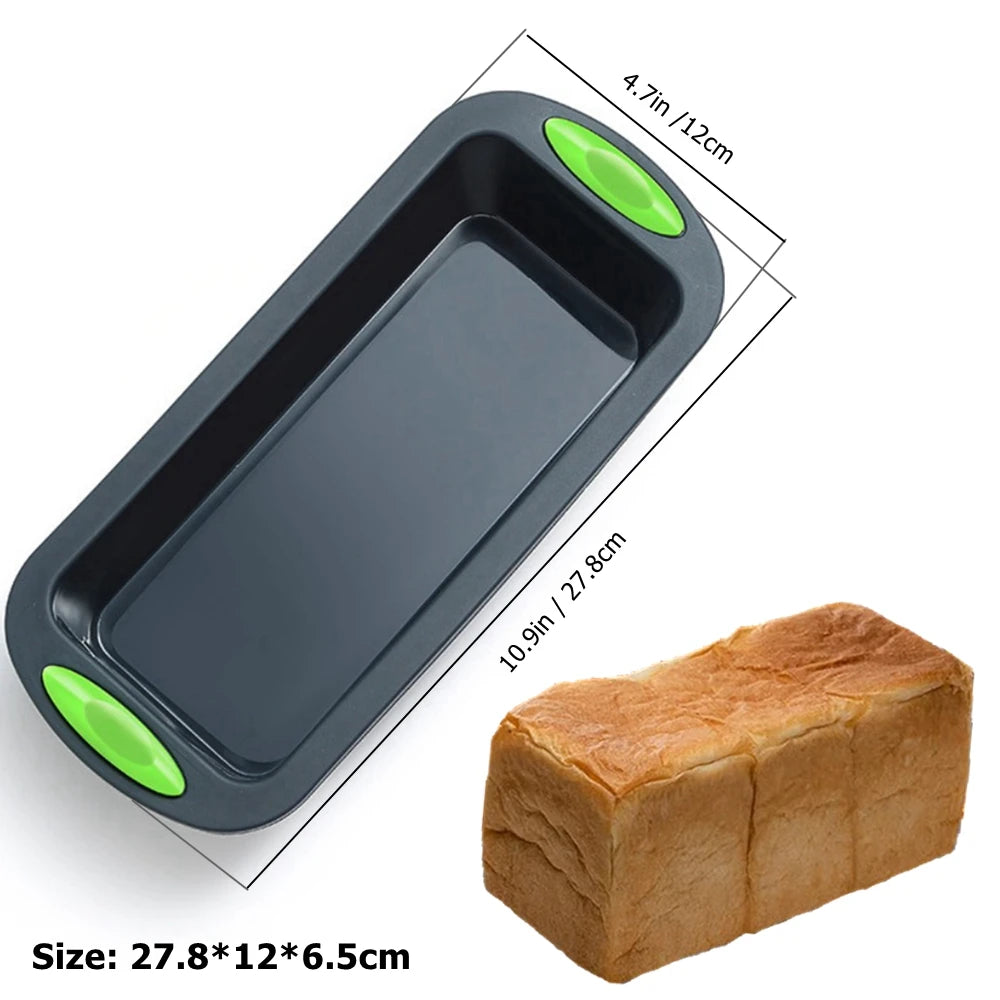 Food Grade Silicone Cake Molds Toast Tray Bread Pan Brownie Dessert Madeleine Cake Moulds Baguette Baking Tools Bakeware - Buy online at  Vibe In Cart.