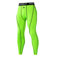 Men's Polyester Quick Dry Compression Leggings for Fitness