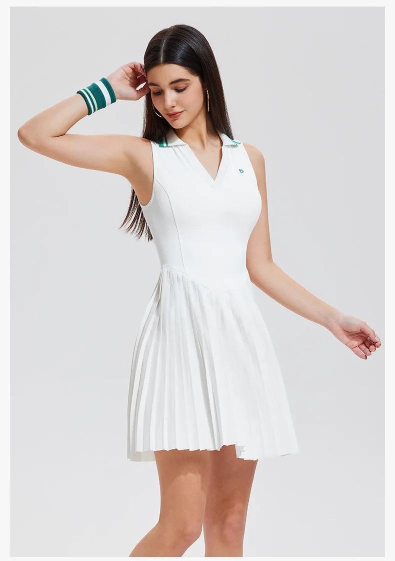 New sports dresses women tennis dress polo lapel fitness dress outdoor badminton golf Quick-drying and breathable Sports dress - Buy online at  Vibe In Cart.