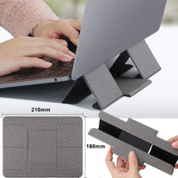 Foldable ABS Plastic and PU Stand for 12-16 Inch Laptops and Tablets