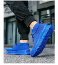 Men's Breathable Lace-Up Casual Sneakers With EVA Insole And Cotton Lining