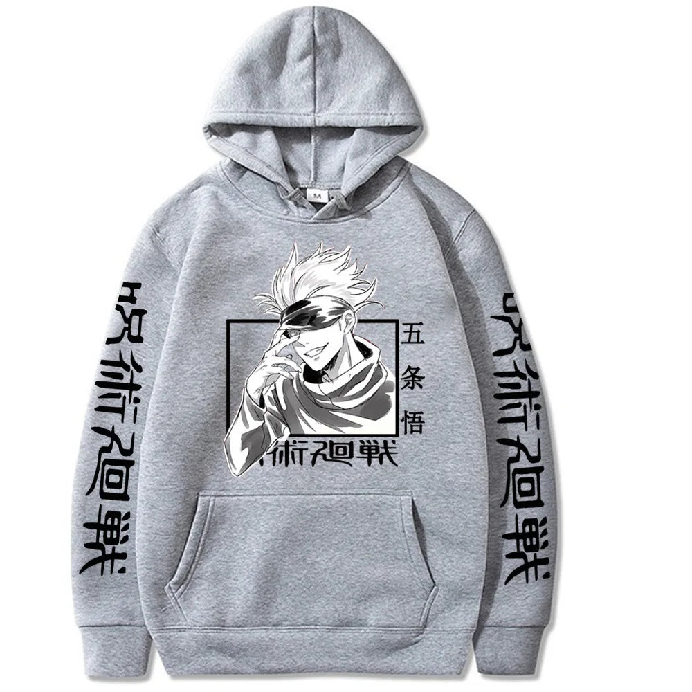 Japanese Manga Jujutsu Kaisen Satoru Gojo Men's Hoodie Sweatshirt Men Womnen Fashion Brand Design Pullover Men's Fleece Hoodies - Buy online at  Vibe In Cart.