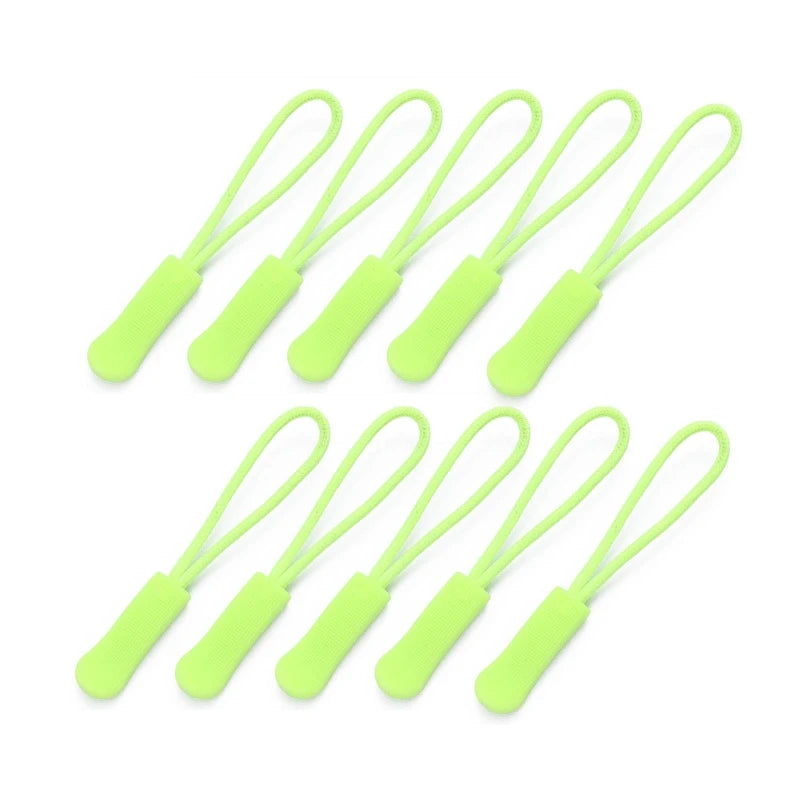 Set of 10 PVC Zipper Pull Replacement Clips for Bags