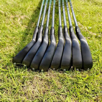 Golf Clubs Black Irons Set Men, FORGED Iron Head, Steel or Graphite Shaft with Logos , R S SR Flex ,Mid / Std Grips 2025 - Buy online at  Vibe In Cart.