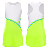Kids Girls Tennis Golf Sport Sundress Summer Yoga Outdoor Sport Sleeveless Dress for Tennis Golf Badminton Cheerleading Dance