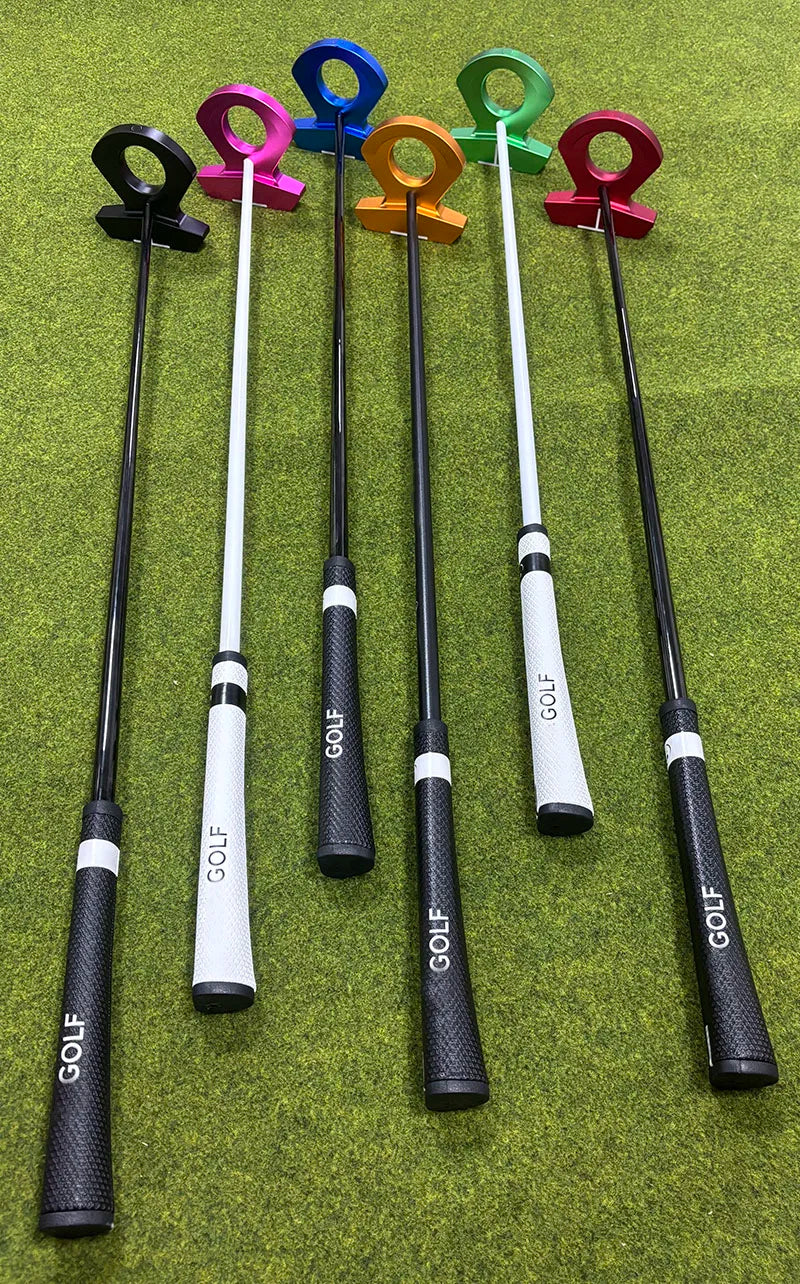 Right-Handed Golf Putter with Steel Shaft, 33-36 Inches, Black White