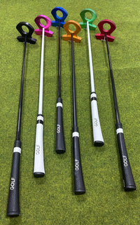 Right-Handed Golf Putter with Steel Shaft, 33-36 Inches, Black White