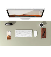 Large Non-Slip PU Leather Office Desk Mat for Mouse and Laptop Pad
