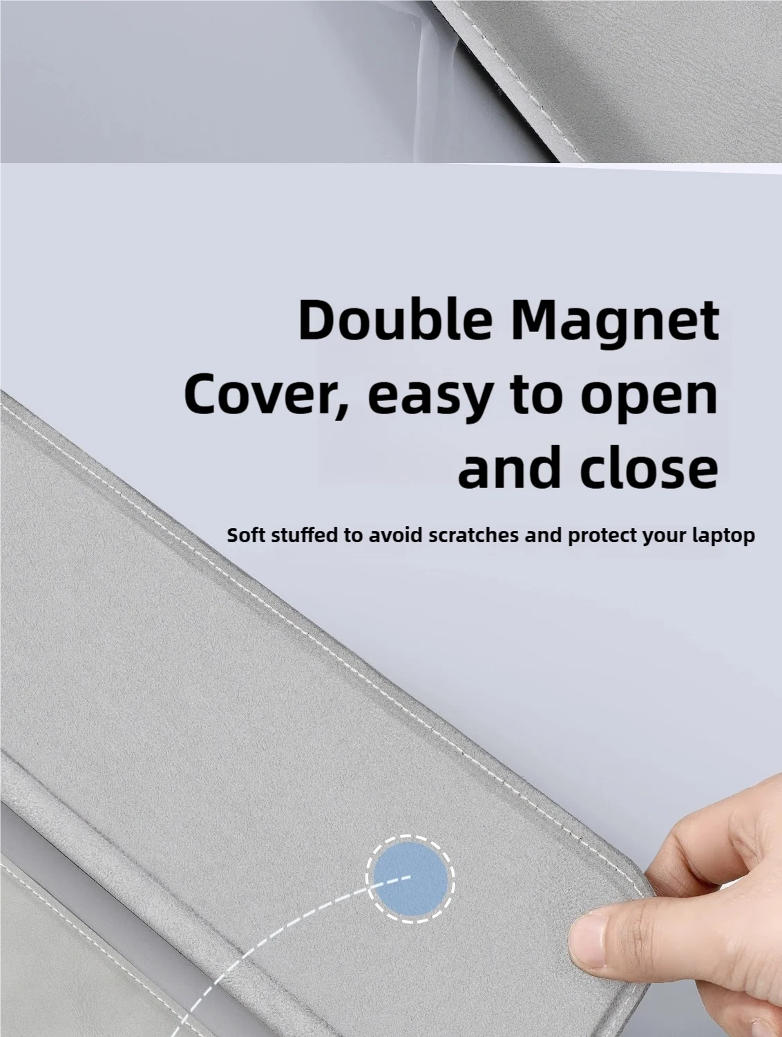 PU Laptop Sleeve Case for 13, 14, 15, and 15.6 Inch Laptops