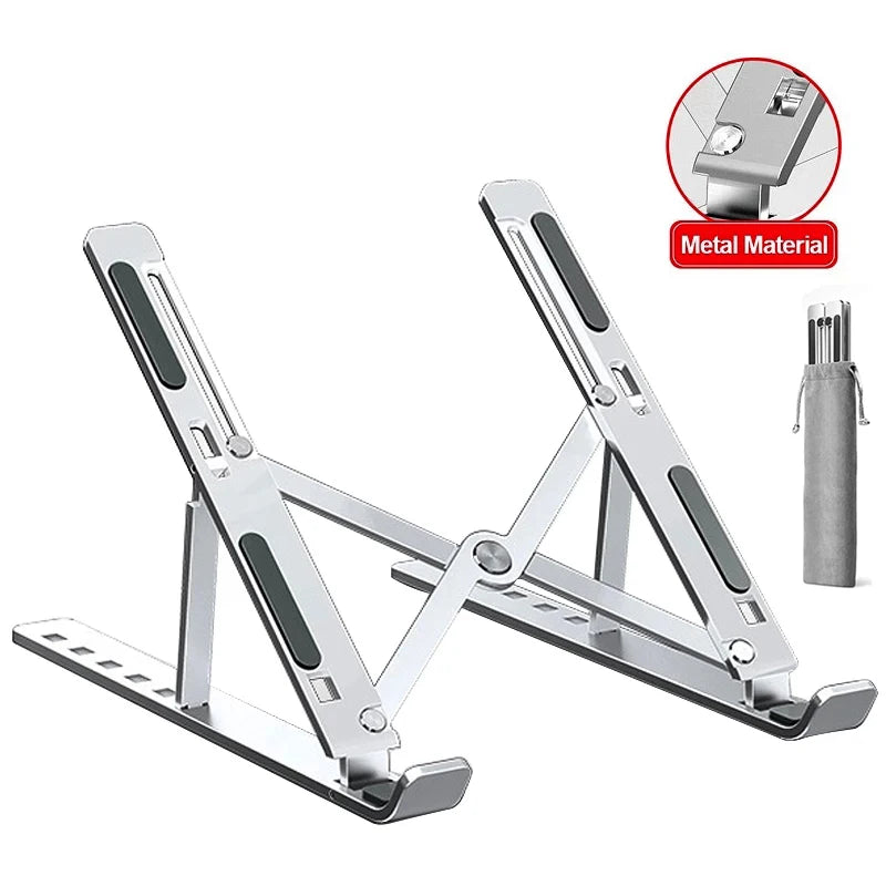 Adjustable Aluminum Alloy Laptop Stand Foldable Portable