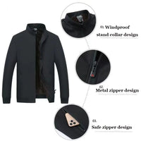 New Men's Winter Jacket Casual Fleece Lining Coats Windproof Casual Business Jackets Thick Warm Outdoor walking Outerwear Male - Buy online at  Vibe In Cart.