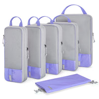 Polyester Packing Cubes Set of 6 for Travel Compression Storage