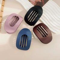 Plastic Hair Claw Clip for Women with Curved Design