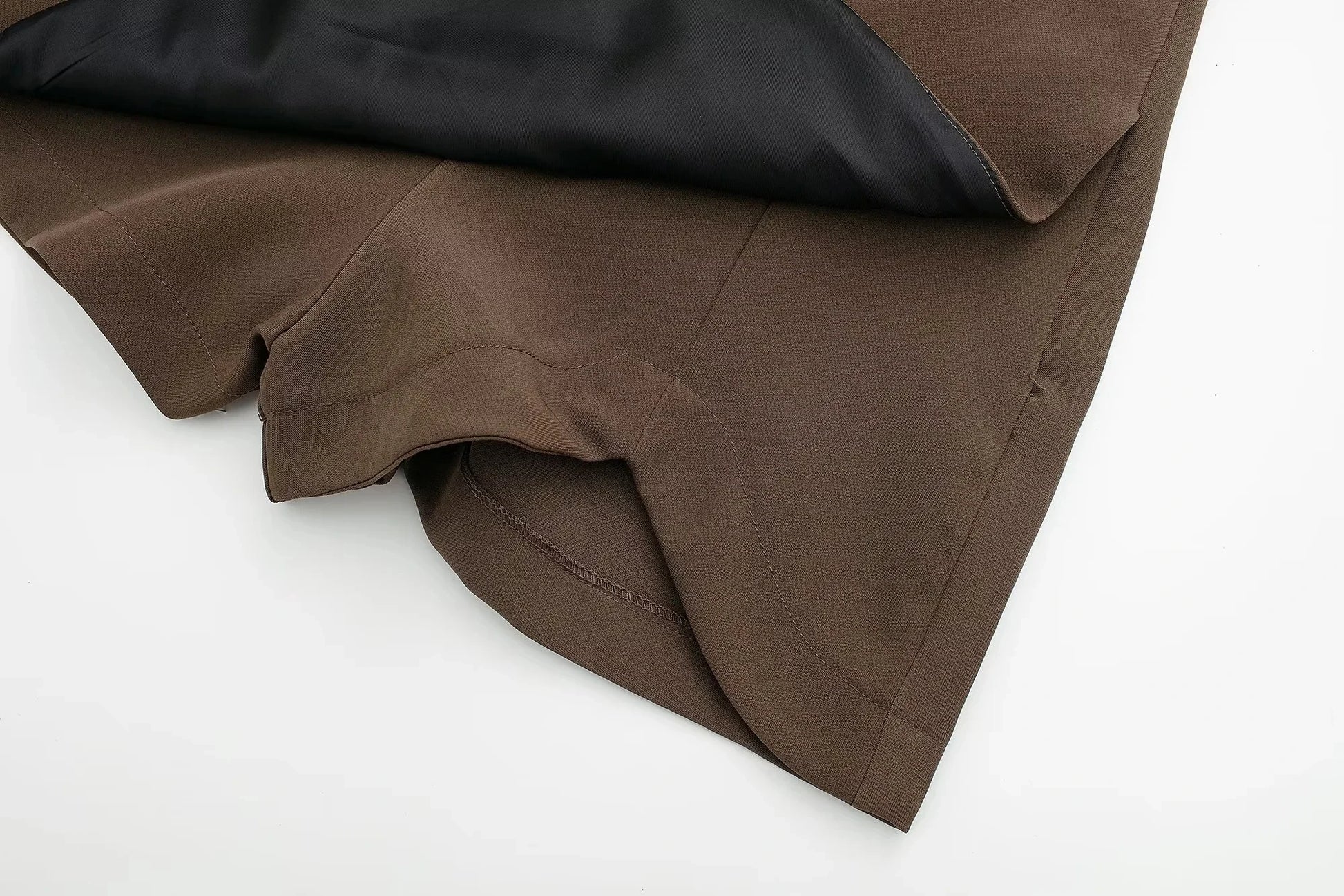 HXAO Women's Skort High Waist Brown Skirt Pants Stylish Summer Pink Black Mini Skirt Shorts Asymmetric Casual Off White Skort - Buy online at  Vibe In Cart.