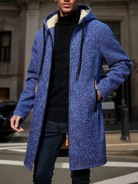 Winter Men's Thickened Hoodies Jacket Outdoor Warm Zipper Long Sleeve Sweatshirts Cardigan Streetwear Solid Color Tops Overcoat - Buy online at  Vibe In Cart.