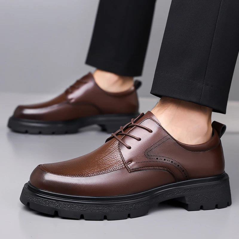 2025 New Classic Shoes for Men, Authentic Calfskin Brogue Formal Shoes for Men Handcrafted Men's Oxford Shoes Business Formal - Buy online at  Vibe In Cart.