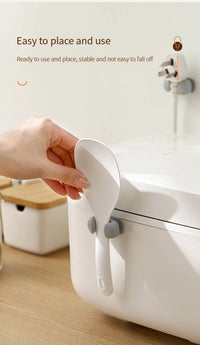 Rice Spoon Holder Silicone Storage Rack, Kitchen Wall-Mounted Cooker Spoon Shelf, Placement Rack - Buy online at  Vibe In Cart.