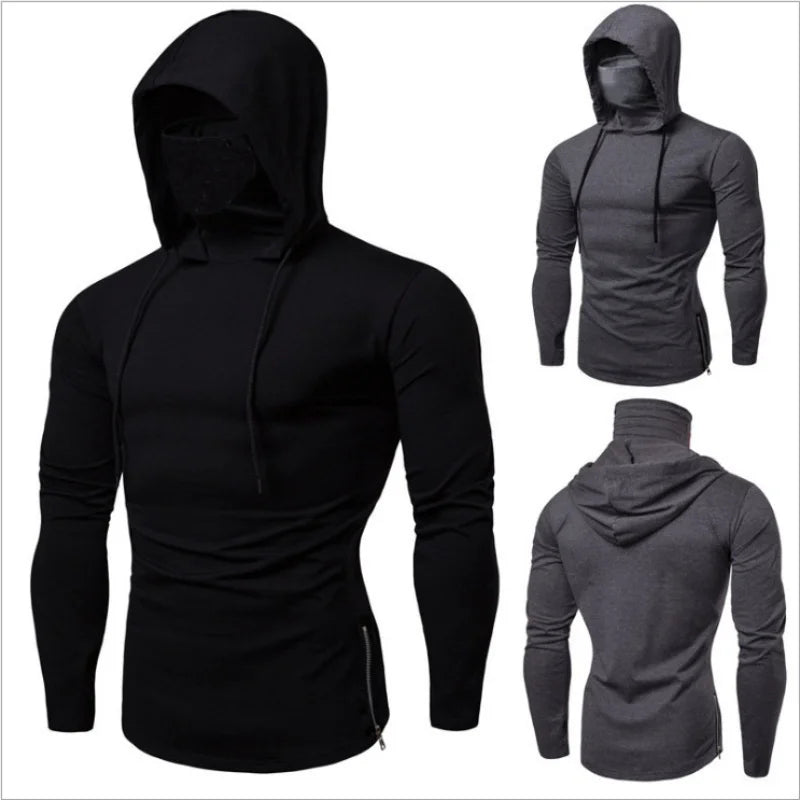 2025 Men Balaclava Zip Hoodie Winter Warm Casual Sweatshirt with Hooded Face Mask Zipper Design Sports Jacket Outdoor Activities - Buy online at  Vibe In Cart.
