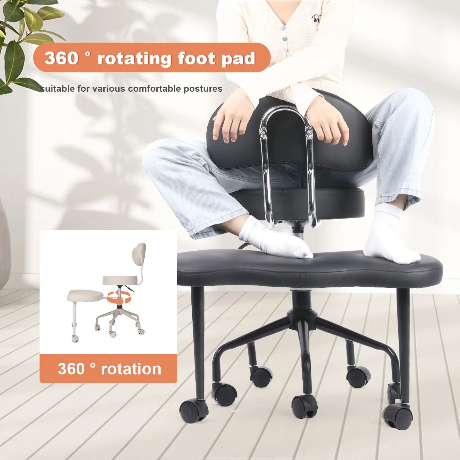 Cross Desk Chair with Lumbar Support and Height Adjustable,Desk Chair for Adults,Legged Office Chair with Wheels - Buy online at  Vibe In Cart.