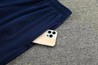 Long Sleeve Polyester Football Tracksuit Set for Men with Jacket and Pants