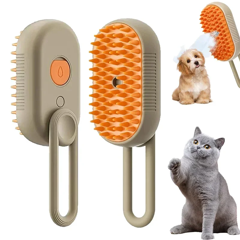Plastic Pet Spray Grooming Comb with Water Mist for Dogs and Cats