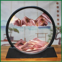 3D Moving Sand Art Picture Round Glass Deep Sea Sandscape Hourglass Quicksand Craft Flowing Sand Painting Office Home Decor Gift - Buy online at  Vibe In Cart.
