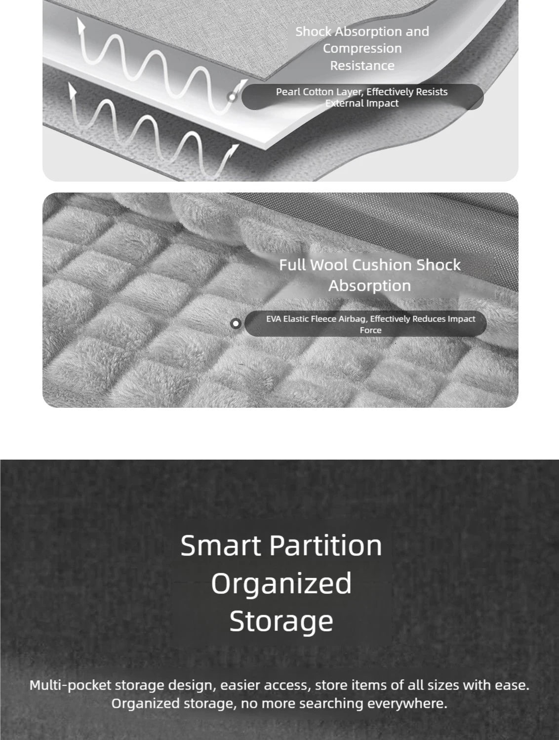 Unisex Zipper Canvas Laptop Briefcase for 13.3-17 Inch Laptops