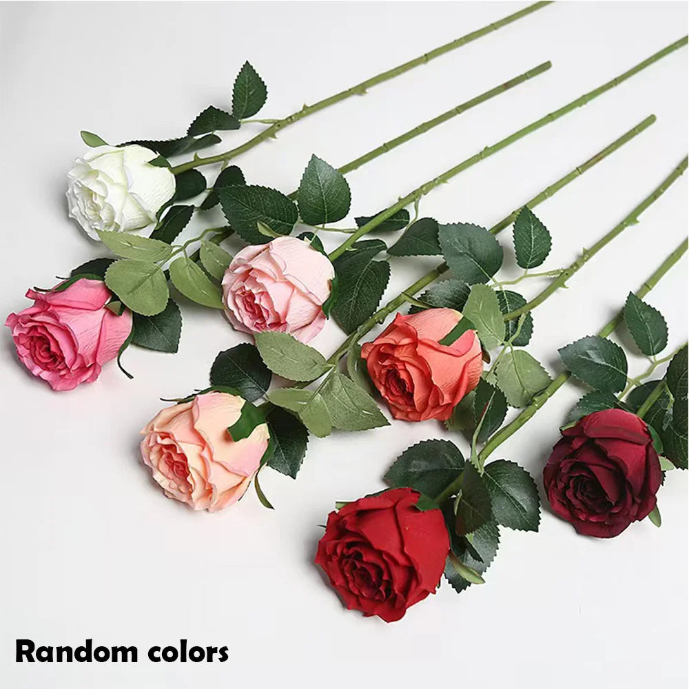 1/3/5/10/20pcs Roses Artificial Flowers Rose Flower Branch Artificial Red Roses Realistic Fake Rose for Wedding Home Decor - Buy online at  Vibe In Cart.