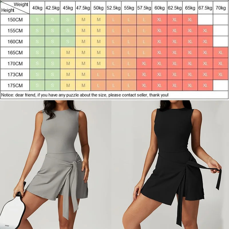 Cloud Hide SEXY Tennis Skirts Sports Dress Golf Gym Yoga Dresses Women Girl Running Workout Long Skirt Fitness One Piece Dress - Buy online at  Vibe In Cart.