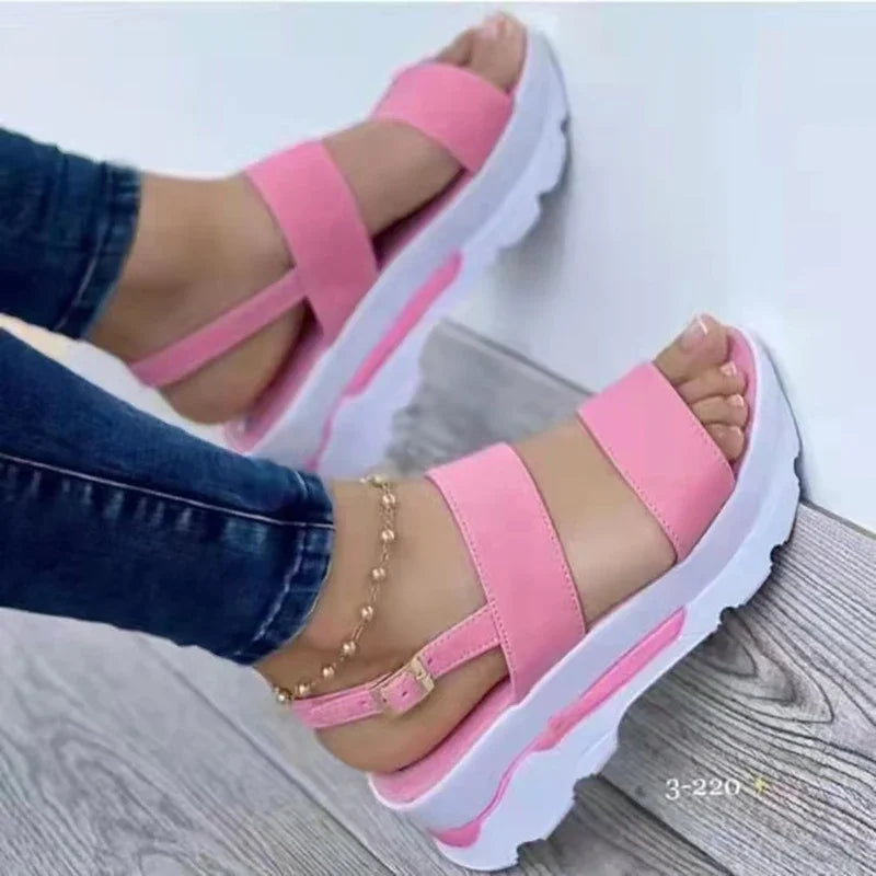 Women's Wedges Sandals  Summer New Woman Low Platform Shoes Sandals Heeled Fashion Shoes Female Footwear Wedges Shoes - Buy online at  Vibe In Cart.