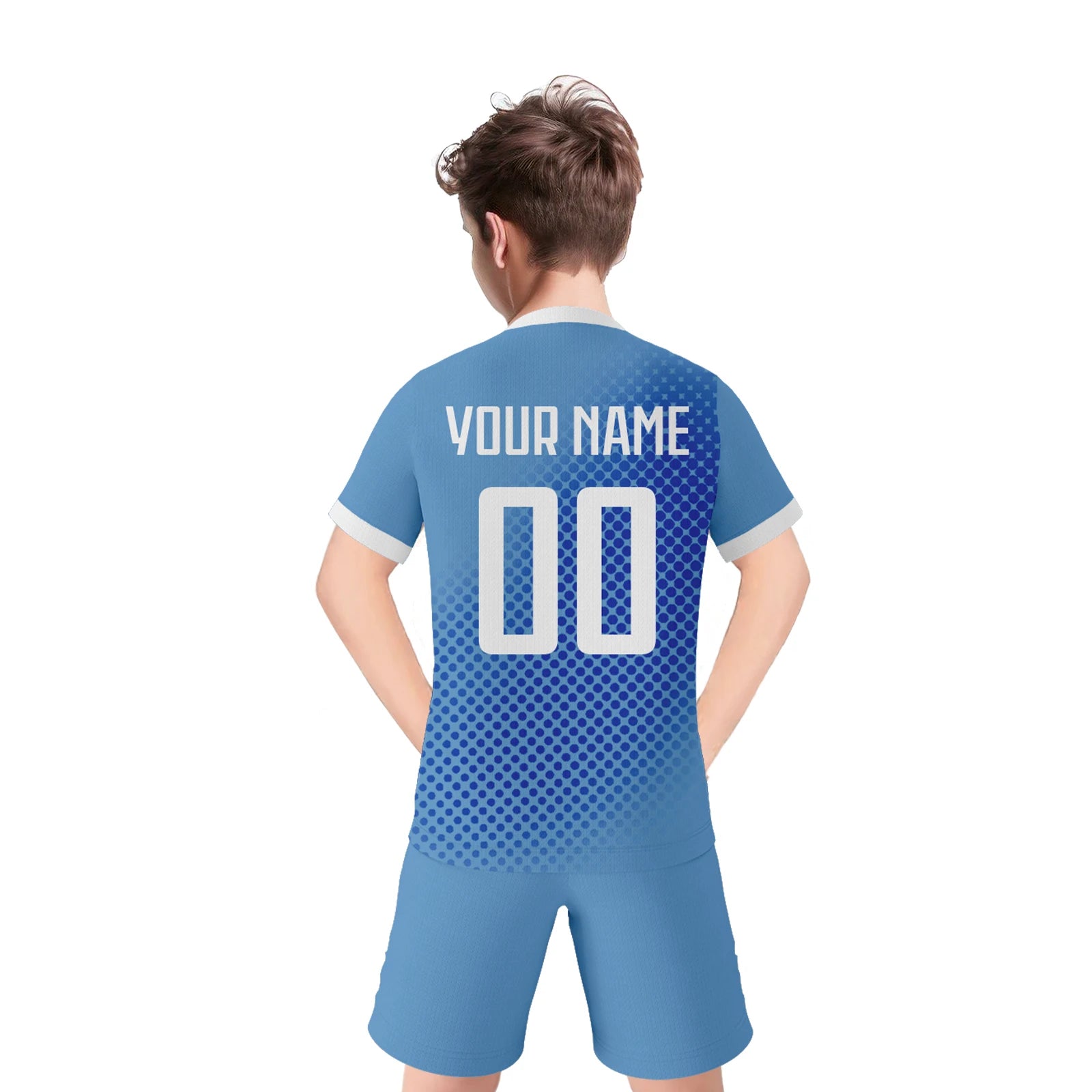 Uruguay Custom Kids Soccer Jersey Kit Personalized Football Uniform with Name Number Youth Training Outfit for Boys Girls 3-14Y - Buy online at  Vibe In Cart.