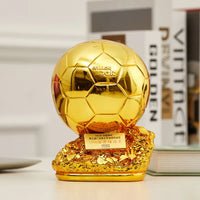 Golden Ball Football Cup Office Decoration with Electroplated Technology Football Cup Resin Gift and Birthday Gift Artefact - Buy online at  Vibe In Cart.