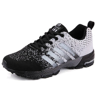 Men's Plus-Size Lace-Up Casual Sports Shoes for Walking and Running