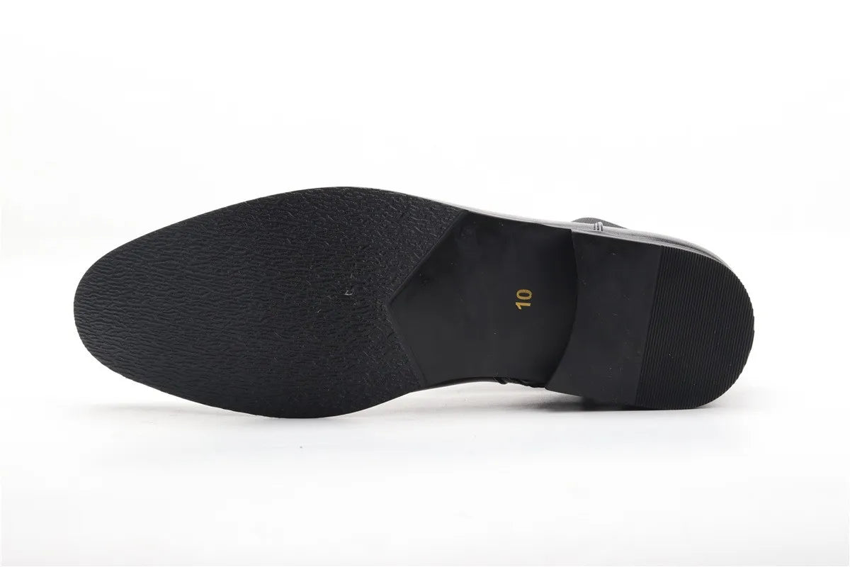 Men's Soft Leather Chelsea Ankle Boots with Zip, Sizes 7-13