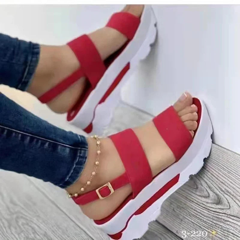 Women's Wedges Sandals  Summer New Woman Low Platform Shoes Sandals Heeled Fashion Shoes Female Footwear Wedges Shoes - Buy online at  Vibe In Cart.