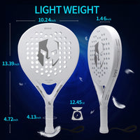 Padel Tennis Rackets,Paddle Tennis Racquets Carbon Fiber with EVA Memory Flex Foam Core,Paddle Racket Lightweight for Pop Tennis - Buy online at  Vibe In Cart.