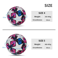 Standard Soccer Ball Professional Outdoors Sports Match Balls Training Seamless Football High Quality PU Material Size 5 Size 4 - Buy online at  Vibe In Cart.