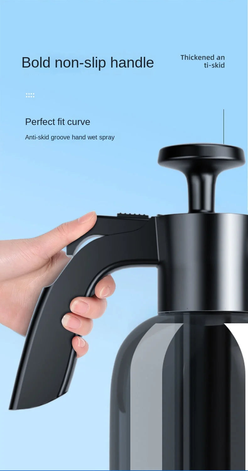 2L Hand Pump Foam Sprayer with 3 Types of Nozzle Hand Pneumatic Foam Cannon Snow Foam Car Wash Spray Bottle Car Window Cleaning - Buy online at  Vibe In Cart.