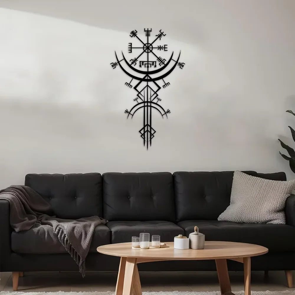 Unique Viking Rune Metal Wall Hanging Ideal For Home Decor Gift Bringing Mythological Inspiration To Your Personal Space - Buy online at  Vibe In Cart.