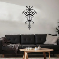 Unique Viking Rune Metal Wall Hanging Ideal For Home Decor Gift Bringing Mythological Inspiration To Your Personal Space - Buy online at  Vibe In Cart.