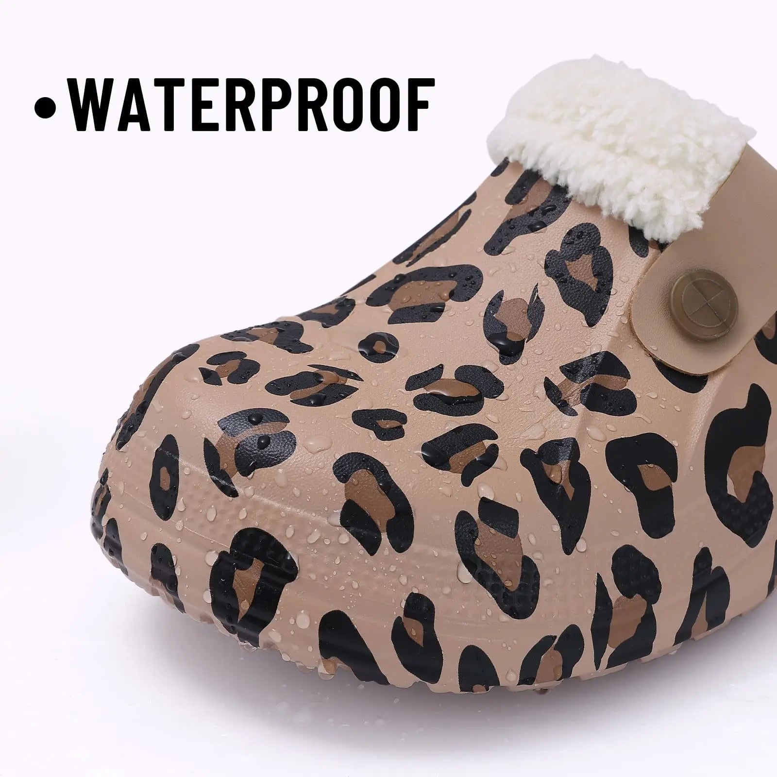 Waterproof Plush Lined Slippers for Indoor and Outdoor Use