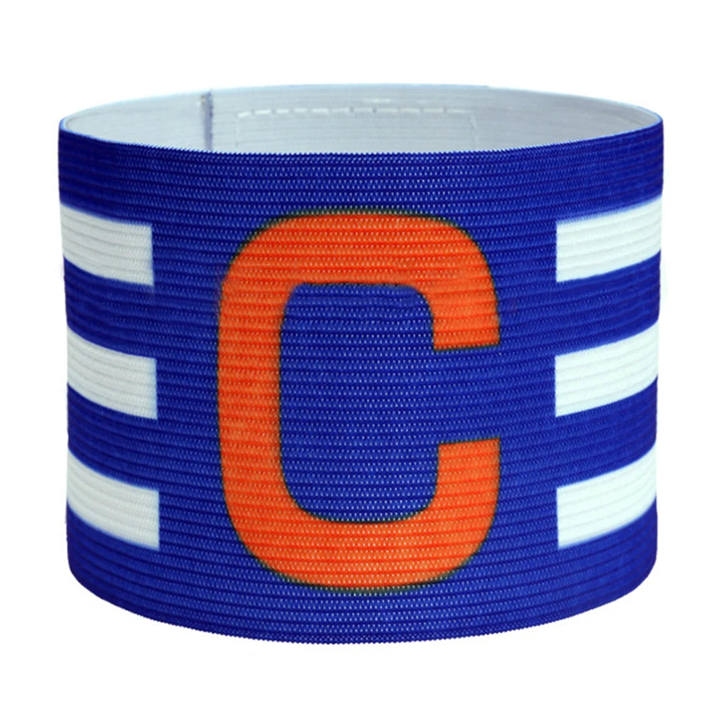 Adjustable Stripe Football Captain's Armband in Polyester for Kids and Adults