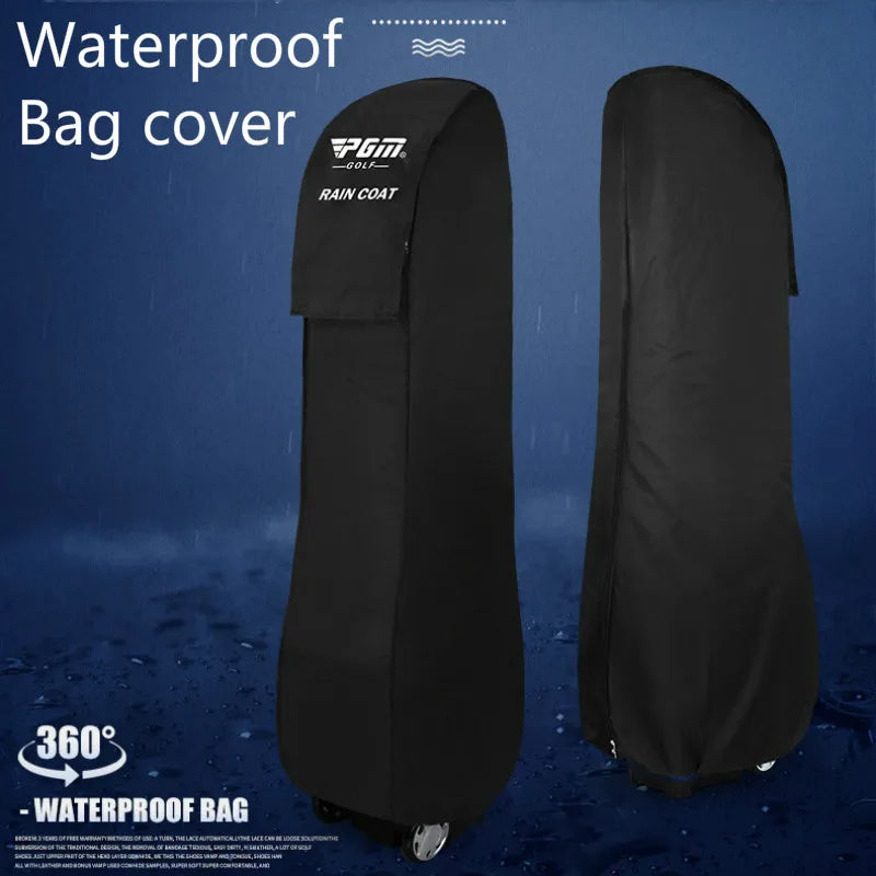 Golf Bag Waterproof Rain Cover with Dust and Sun Protection, 128cm Height