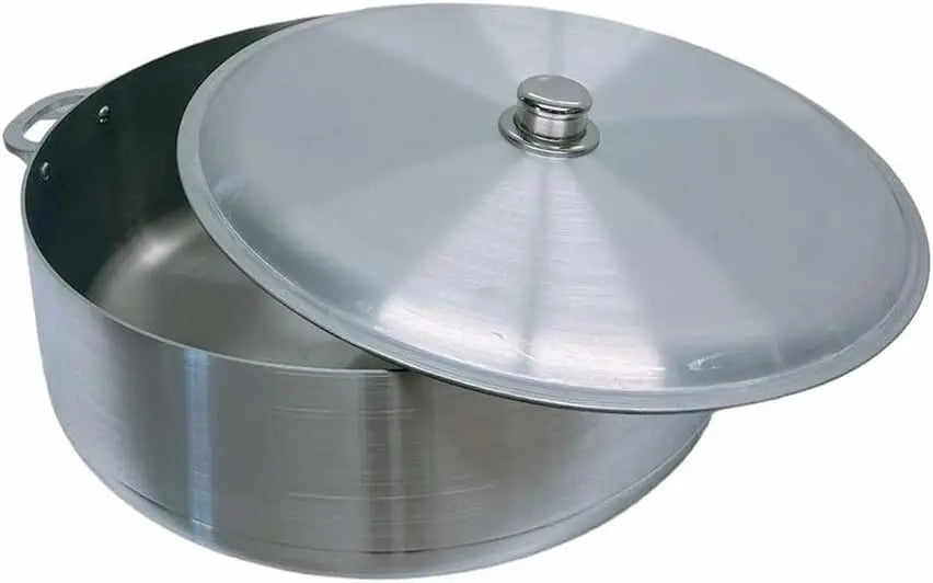 31 Qt Aluminum Caldero Cookware Pot Dutch Oven With Lid Satin Finish - Buy online at  Vibe In Cart.